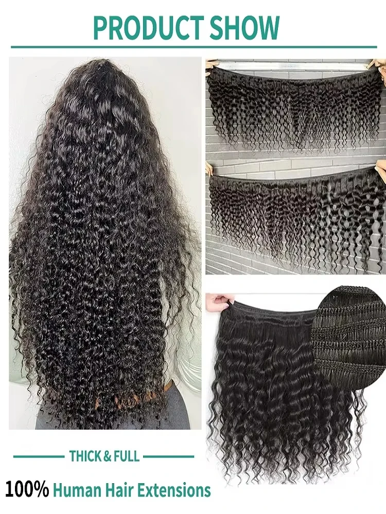 Water Wave Human Hair Bundles Burmese Curly Hair Bundles 1/3/4 Pieces 100% Human Hair Deep Wave Original Natural Hair Extensions - Image 6