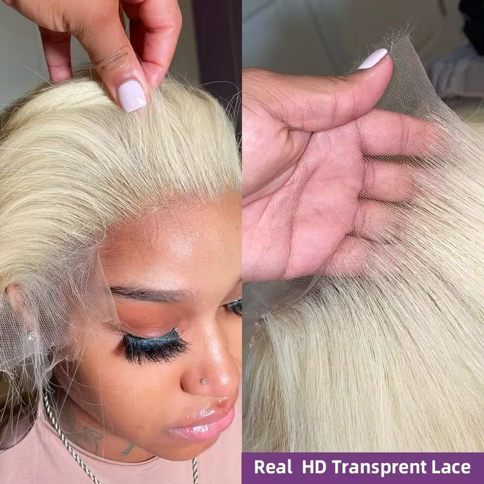 Straight 13x4 Lace Front Wig 613 hd Lace Frontal Wig 13x6 Lace Frontal Wigs Human Hair for Black Women Blonde Human Hair Wig - Image 2