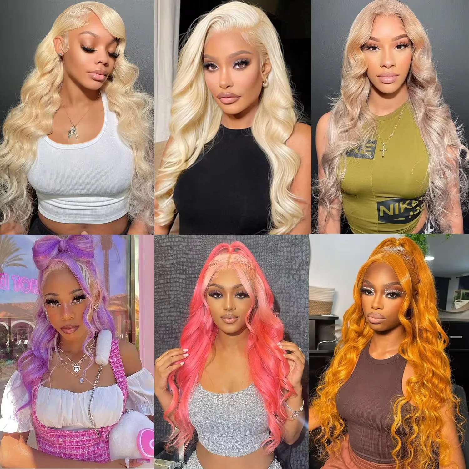 613 hd Lace Frontal Wig 13x6 Lace Frontal Wig Human Hair for Women Blonde Human Hair Wig 13x4 Body Wave Lace Front Wigs on Sale - Image 4